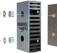 Assembly plate with welded nuts